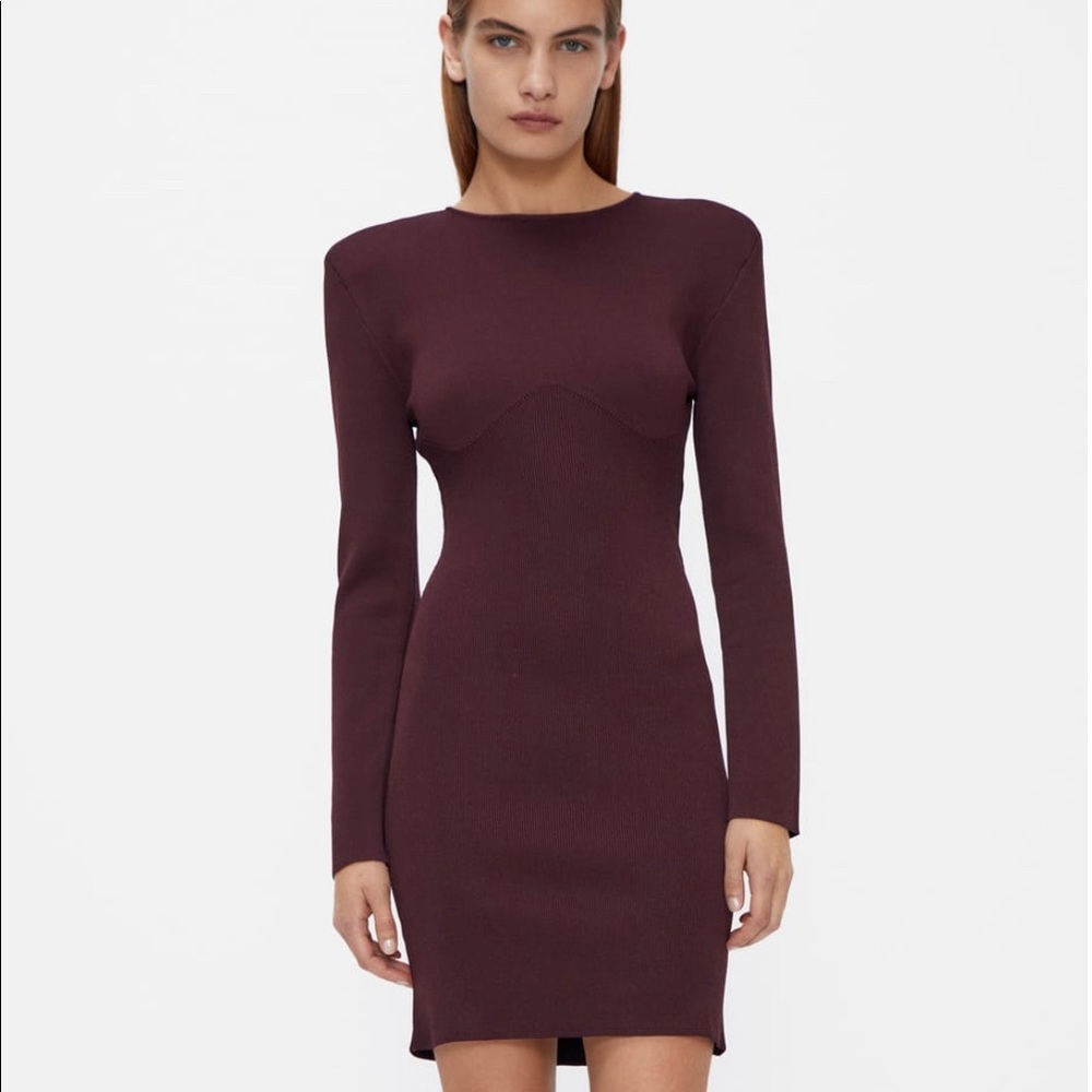 ZARA knit mini dress